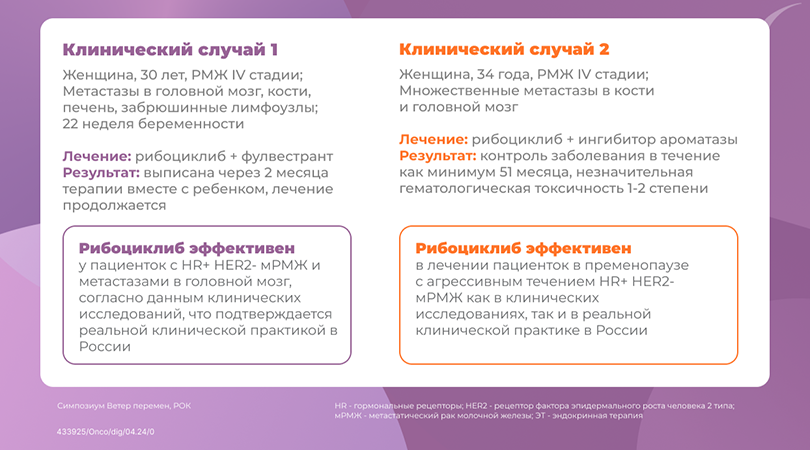 Терапия HR+HER2- мРМЖ в России: ветер перемен